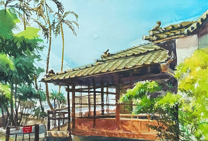 輕鬆學水粉風景畫-初階