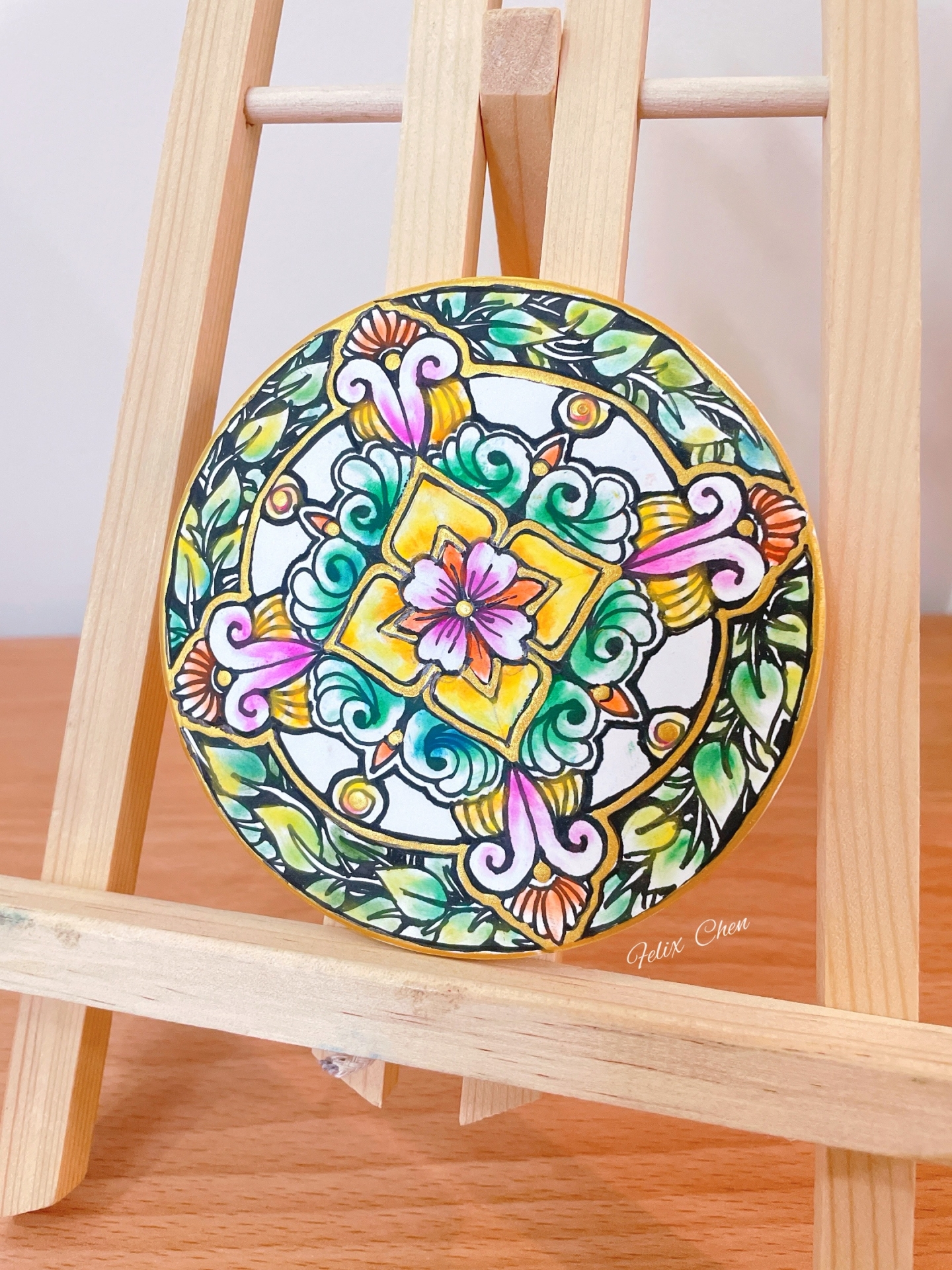 粉彩-禪繞舒心畫