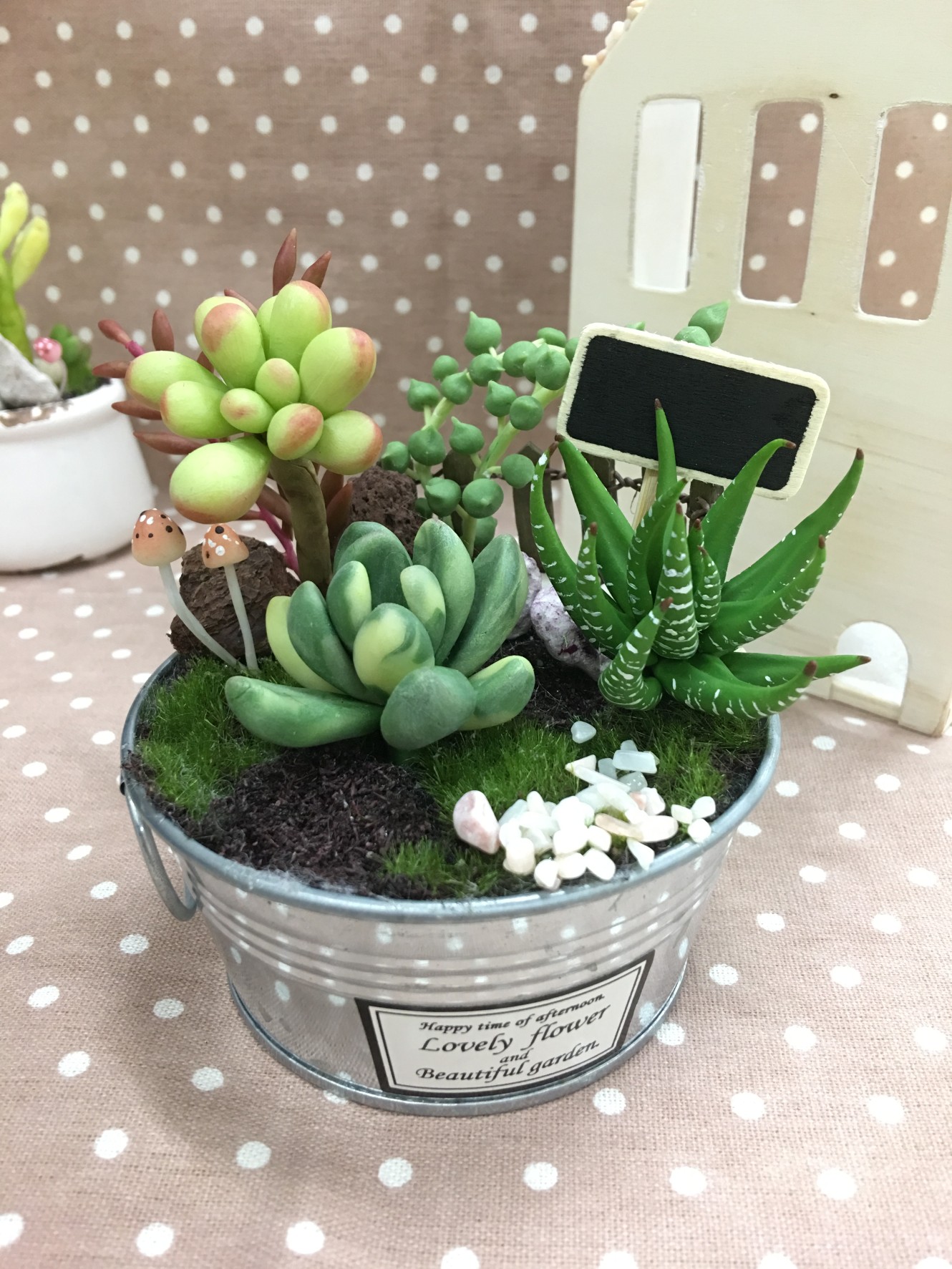 黏土捏塑-仿真多肉植物系列