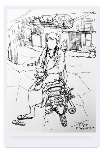 手繪黑白速寫(六)生活場景篇