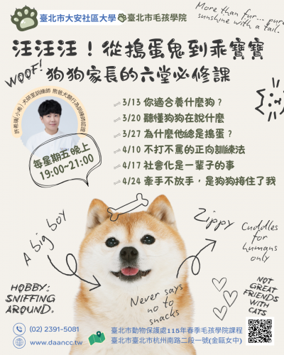 汪汪汪！從搗蛋鬼到乖寶寶：狗狗家長的六堂必修課